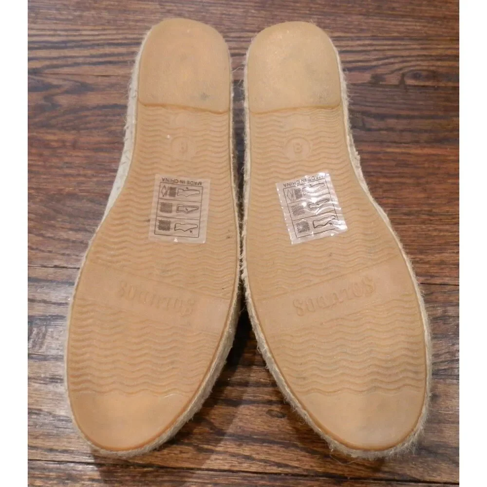 Soludos Watermelon Platform Espadrilles Women's Shoes Size 8 NEW